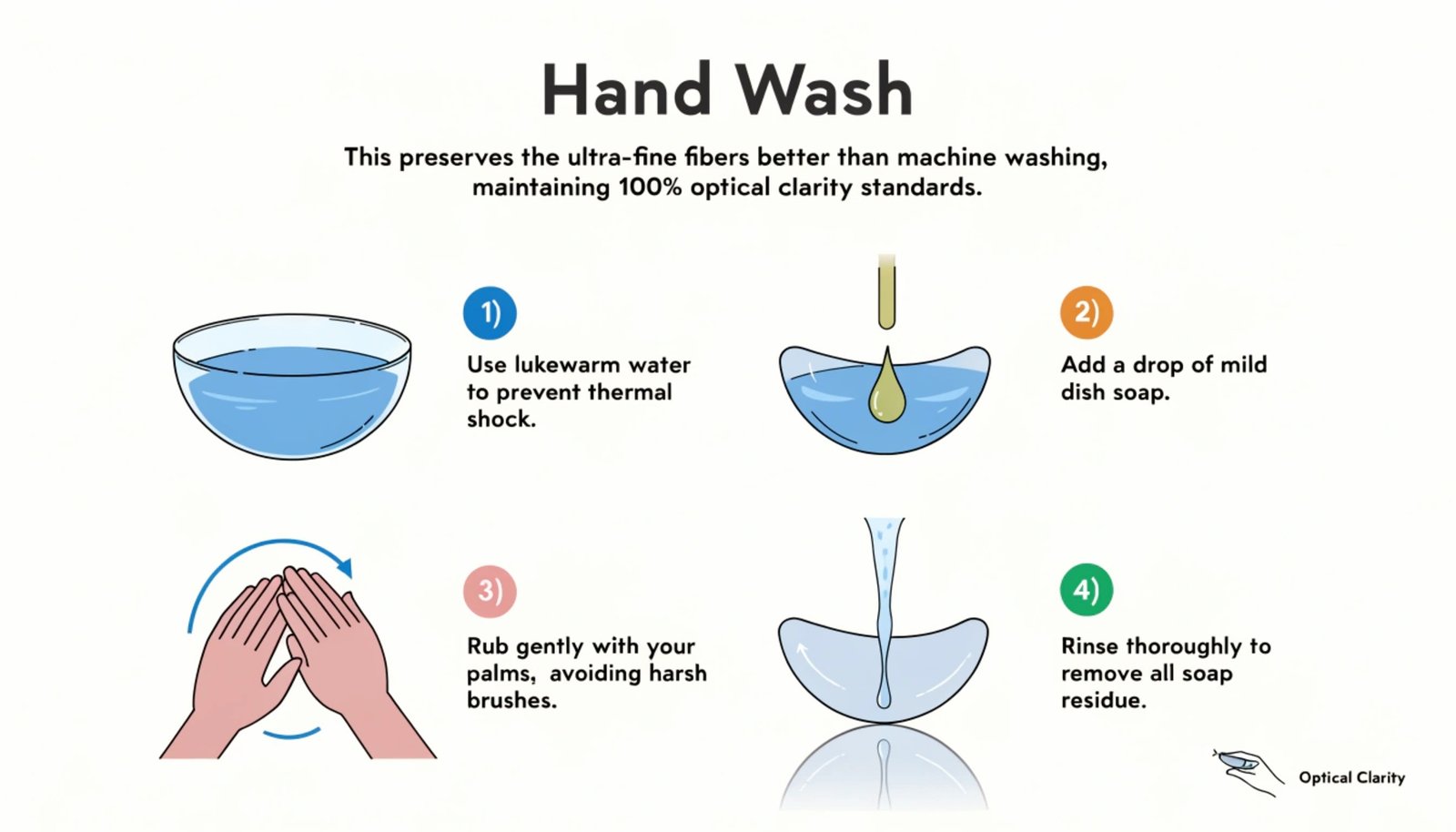 Glasses cloth cleaning technique