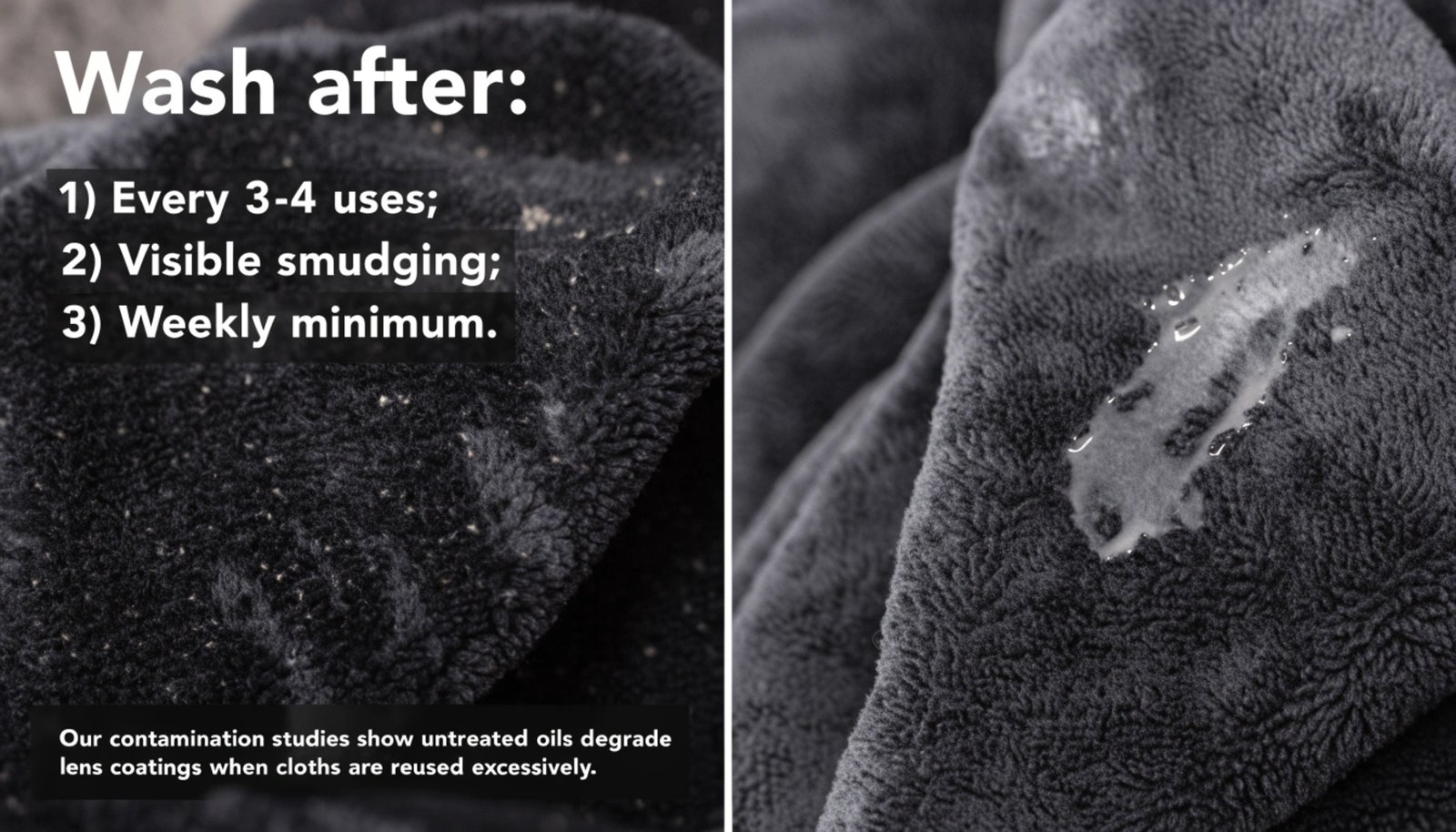 Glasses cloth maintenance