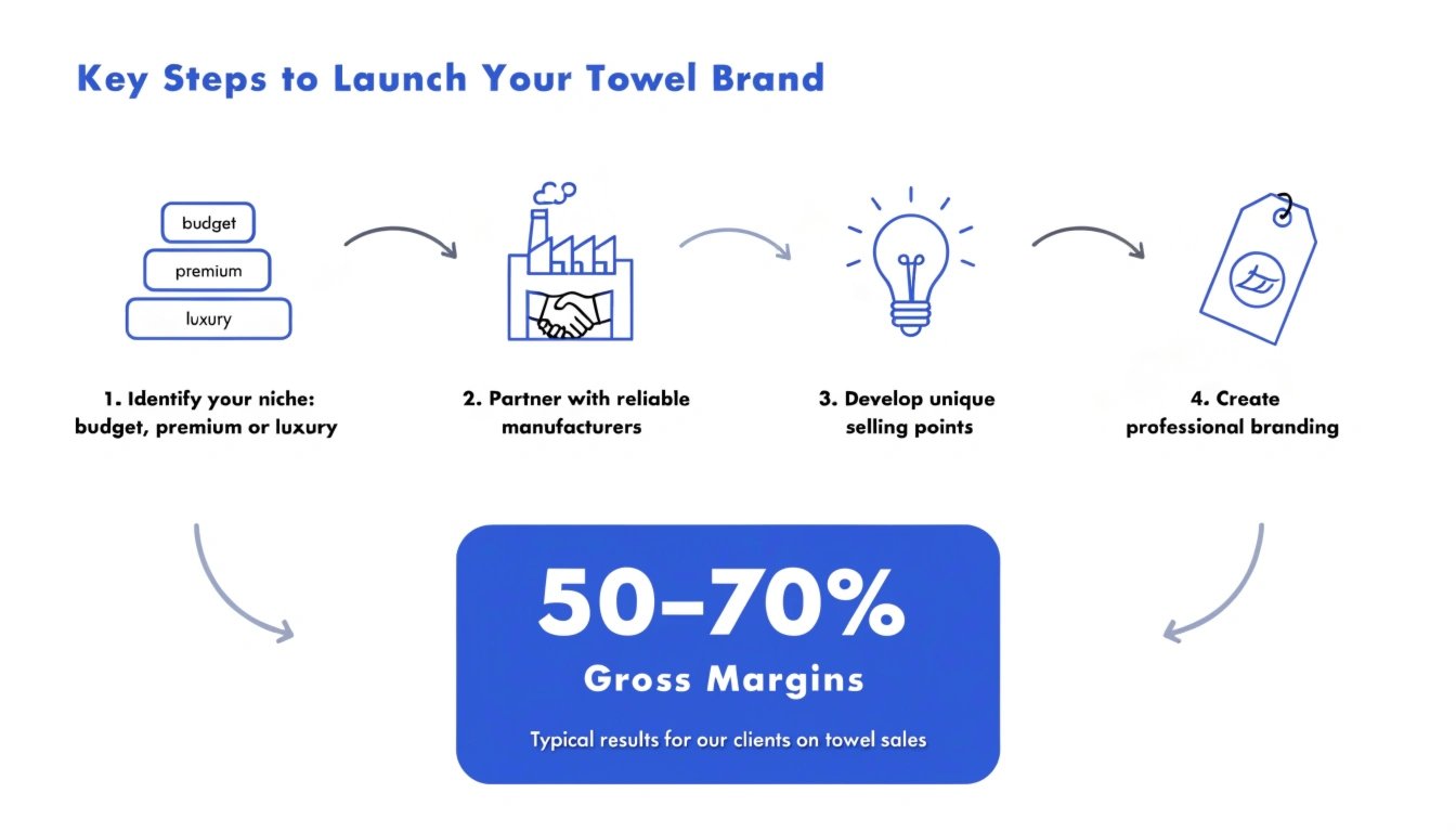 Private label towel production