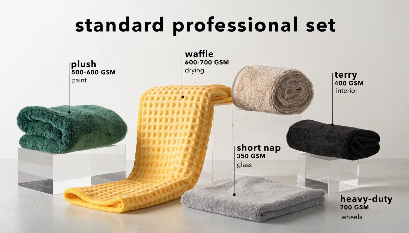 Professional towel varieties