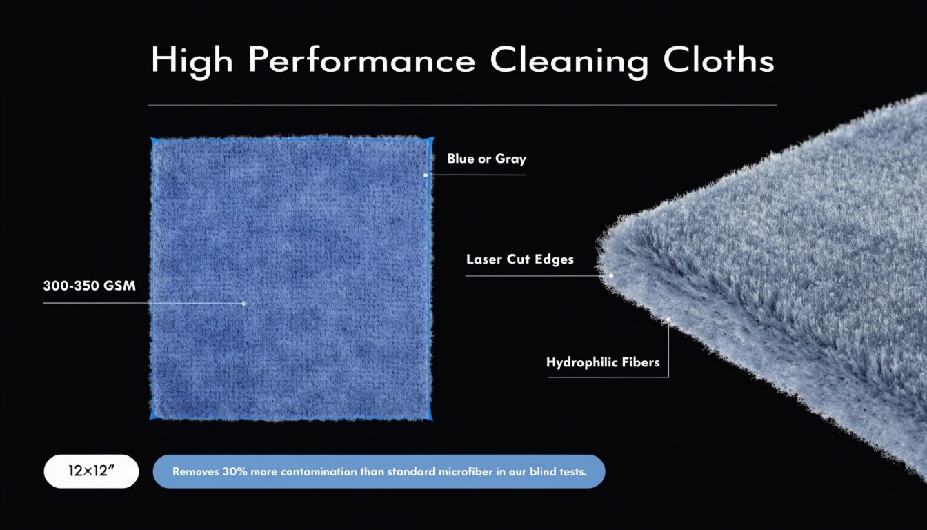 Premium glass towel features